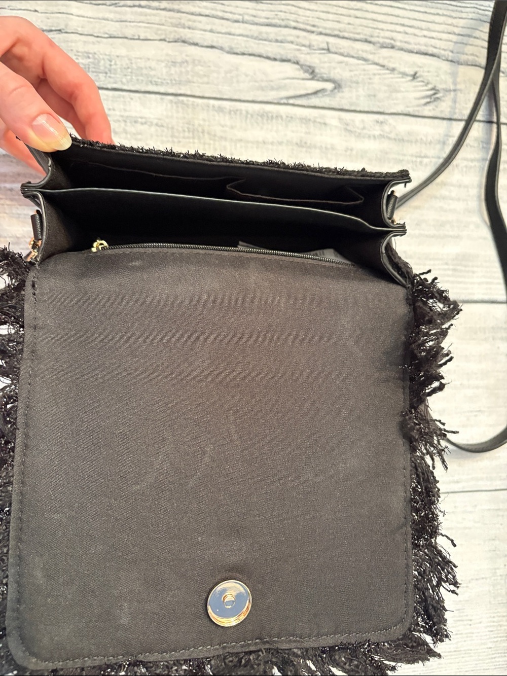 Aldo black tweed crossbody bag - Picture 7 of 7